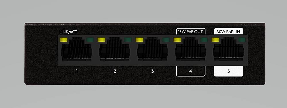 Alt View 11. Luxul - 5 Port Gb Multi-Mount SwitchW/PD POWER.