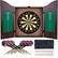 Alt View 11. Toy Time - Dartboard Cabinet Set- Self Healing Dart Game in Hanging Protective Case with Walnut Finish 6 Steel Tip Darts - Walnut.