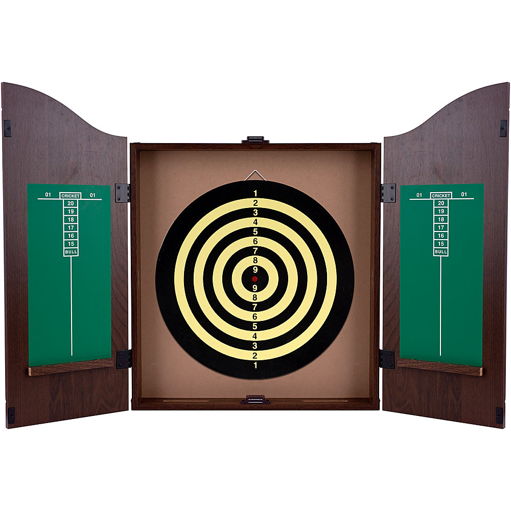 Toy Time Double-Sided Flocked Dart Board- Regulation Size Tournament Set  with 6-17 Gram Steel Tip Darts and Numbered Spider for Indoor Play by Toy  Time at