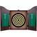 Alt View 12. Toy Time - Dartboard Cabinet Set- Self Healing Dart Game in Hanging Protective Case with Walnut Finish 6 Steel Tip Darts - Walnut.