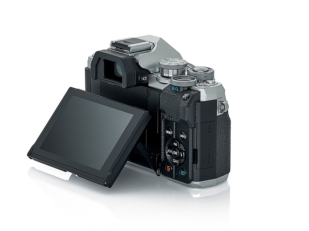 Back View: Olympus - V207132SU000 OM-D E-M10 Mark IV Mirrorless Digital Camera with 14-42mm Lens - Black