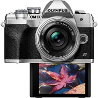 Olympus - OM-D E-M10 Mark IV 4K Video Mirrorless Camera (Body Only) - Silver - Back_Zoom