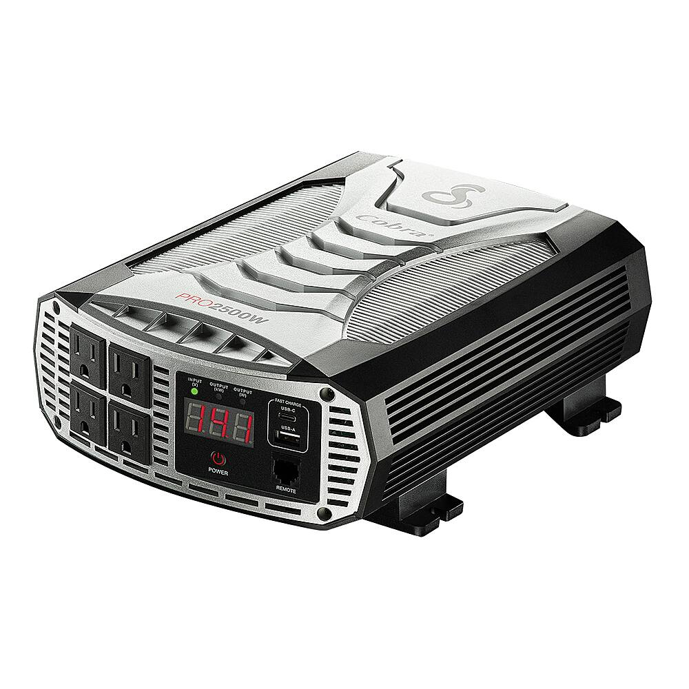 Alt View 11. Cobra - Professional Grade 2500 Watt Power Inverter with Fast Charge USB - Black.