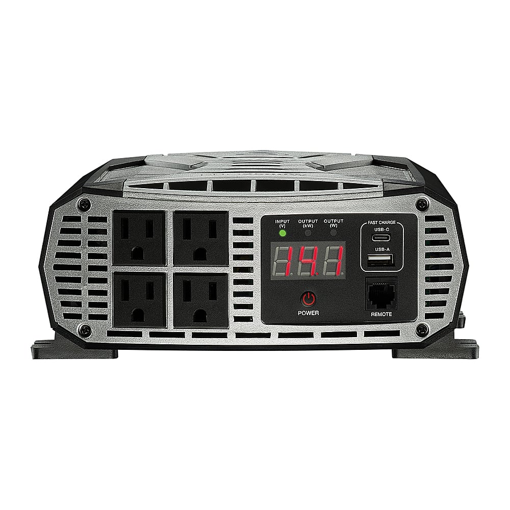 Alt View 12. Cobra - Professional Grade 2500 Watt Power Inverter with Fast Charge USB - Black.