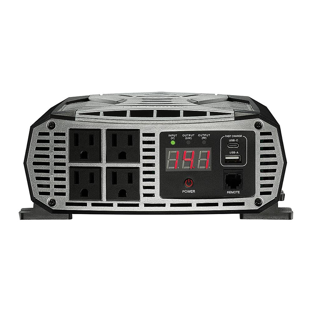 Alt View 12. Cobra - Professional Grade 2500 Watt Power Inverter with Fast Charge USB - Black.