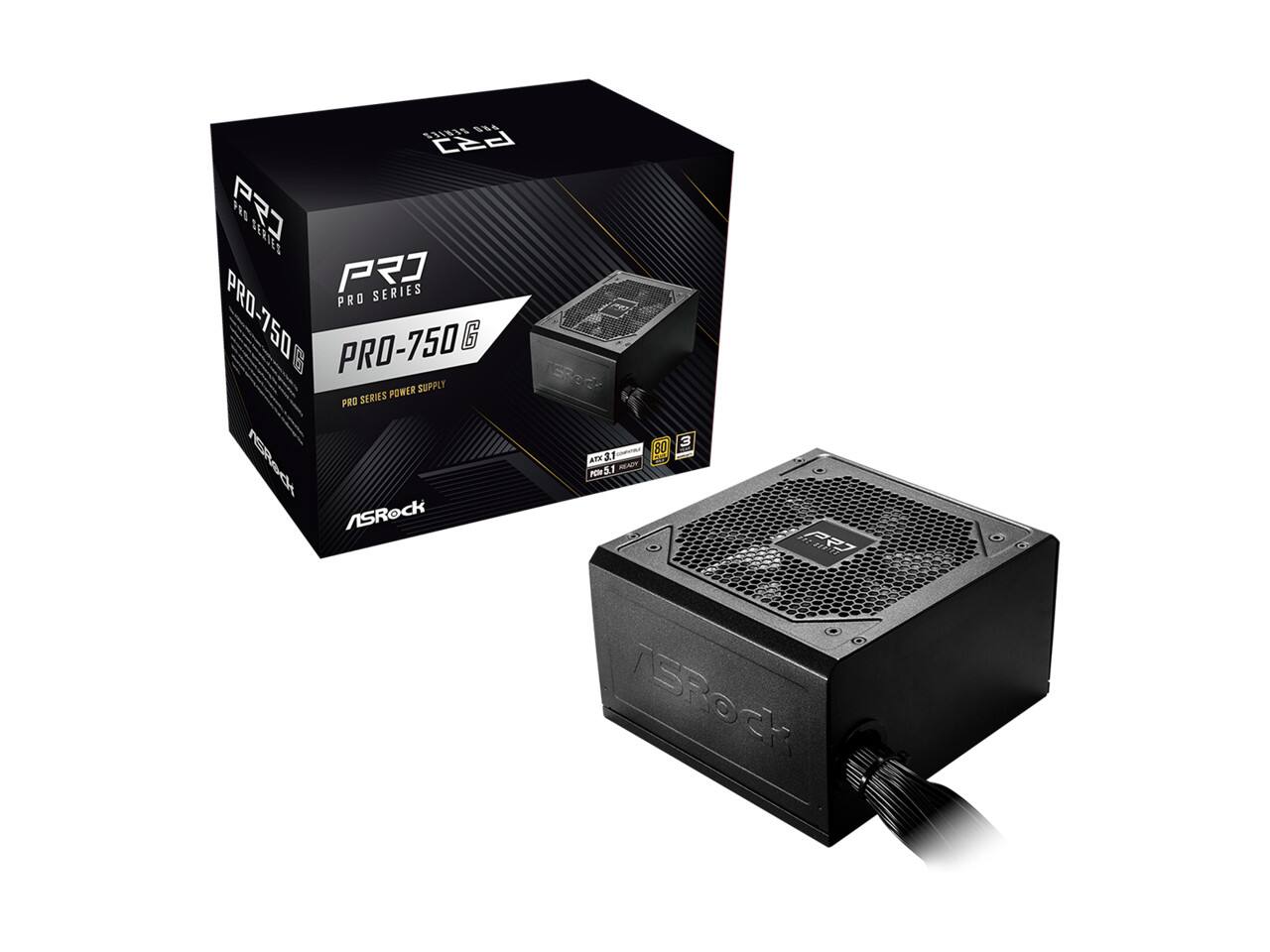 PRO SERIES PRO-750 G POWER SUPPLY  
PRO SERIES 80+  
ASRock
