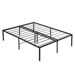 Ecooso - King Size Bed Frame , Heavy Duty Metal Bed Frame , Quick & Easy Assembly, No Noise - Black