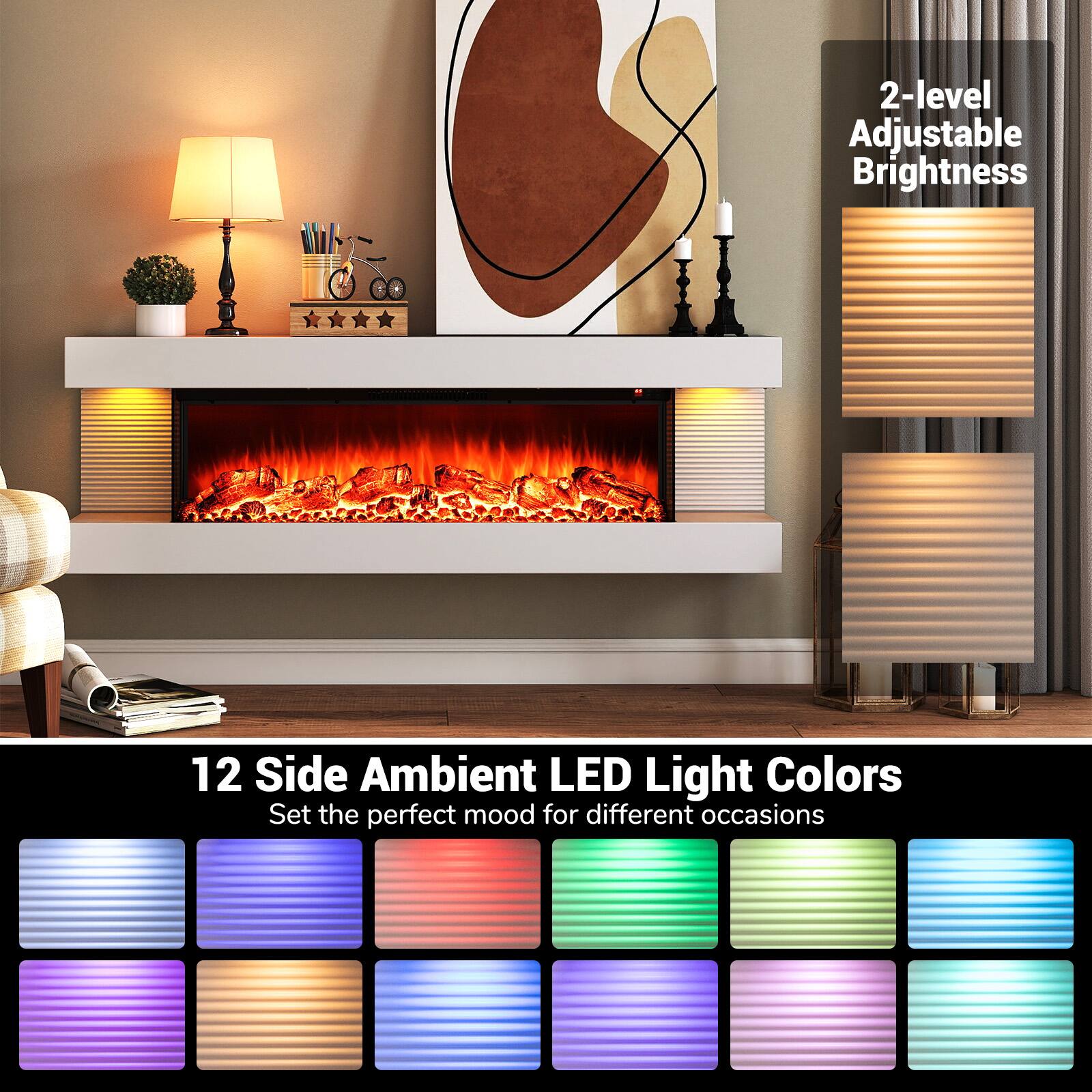 2-level Adjustable Brightness

12 Side Ambient LED Light Colors

Set the perfect mood for different occasions