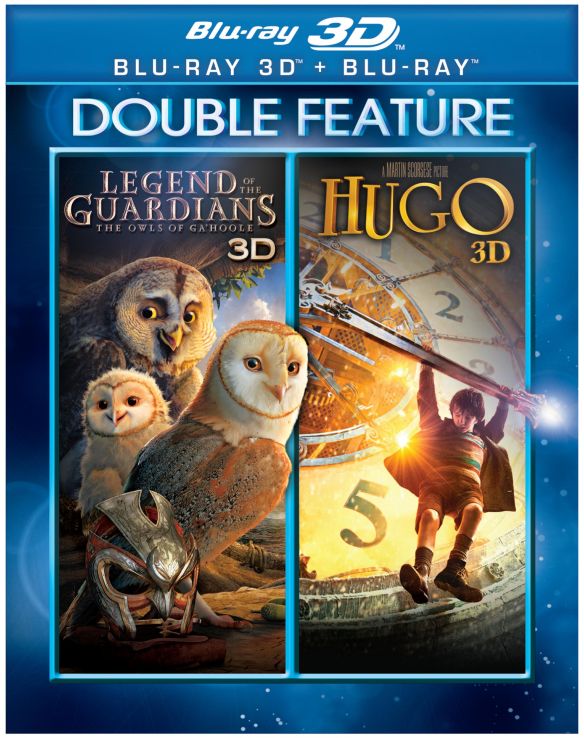  Legend of the Guardians: The Owls of Ga'Hoole 3D/Hugo 3D [3D] [Blu-ray] [Blu-ray/Blu-ray 3D]