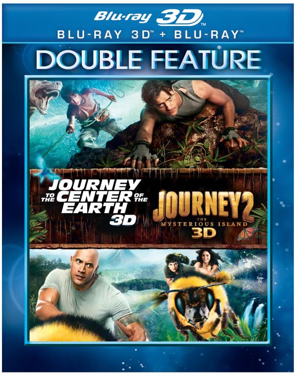 Journey to the Center of the Earth 3D/Journey 2: The Mysterious Island 3D [3D] [Blu-ray] [Blu-ray/Blu-ray 3D]