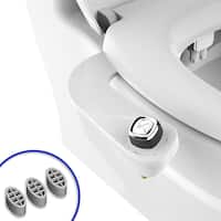 Bio Bidet - Slim Edge Non-Electric Universal Fit Attachment and Seat Bumper Bundle - Front_Zoom