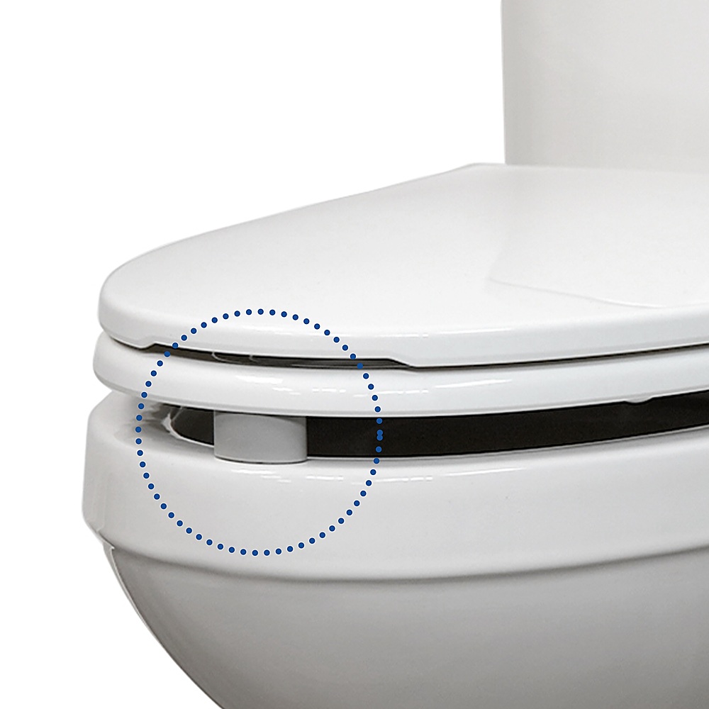 Best Buy: Bio Bidet by Bemis Slim Three Bidet Toilet Seat Round Round White  7ZSLIM3R 000