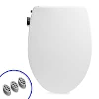 Bio Bidet - Slim Zero Bidet Toilet Seat and Seat Bumper Bundle - Front_Zoom