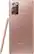 Back. Samsung - Geek Squad Certified Refurbished Galaxy Note20 5G 128GB (Unlocked) - Mystic Bronze.