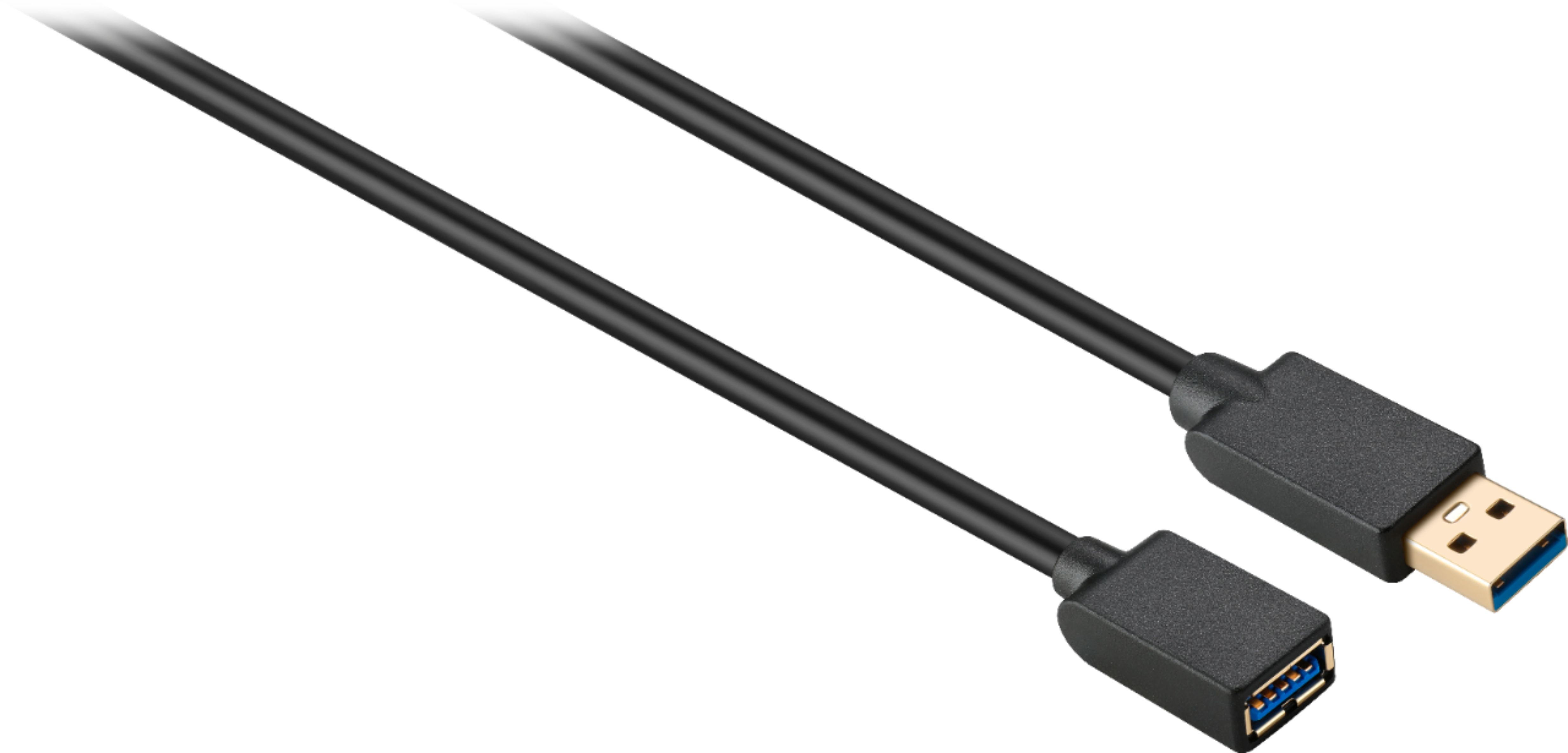 Left View: Insignia™ - 4-Port USB 3.0 Powered Hub - Metallic Gray