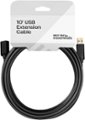 Alt View Zoom 13. Best Buy essentials™ - 10' USB-A 3.0 Male to Female Extension Cable - Black.
