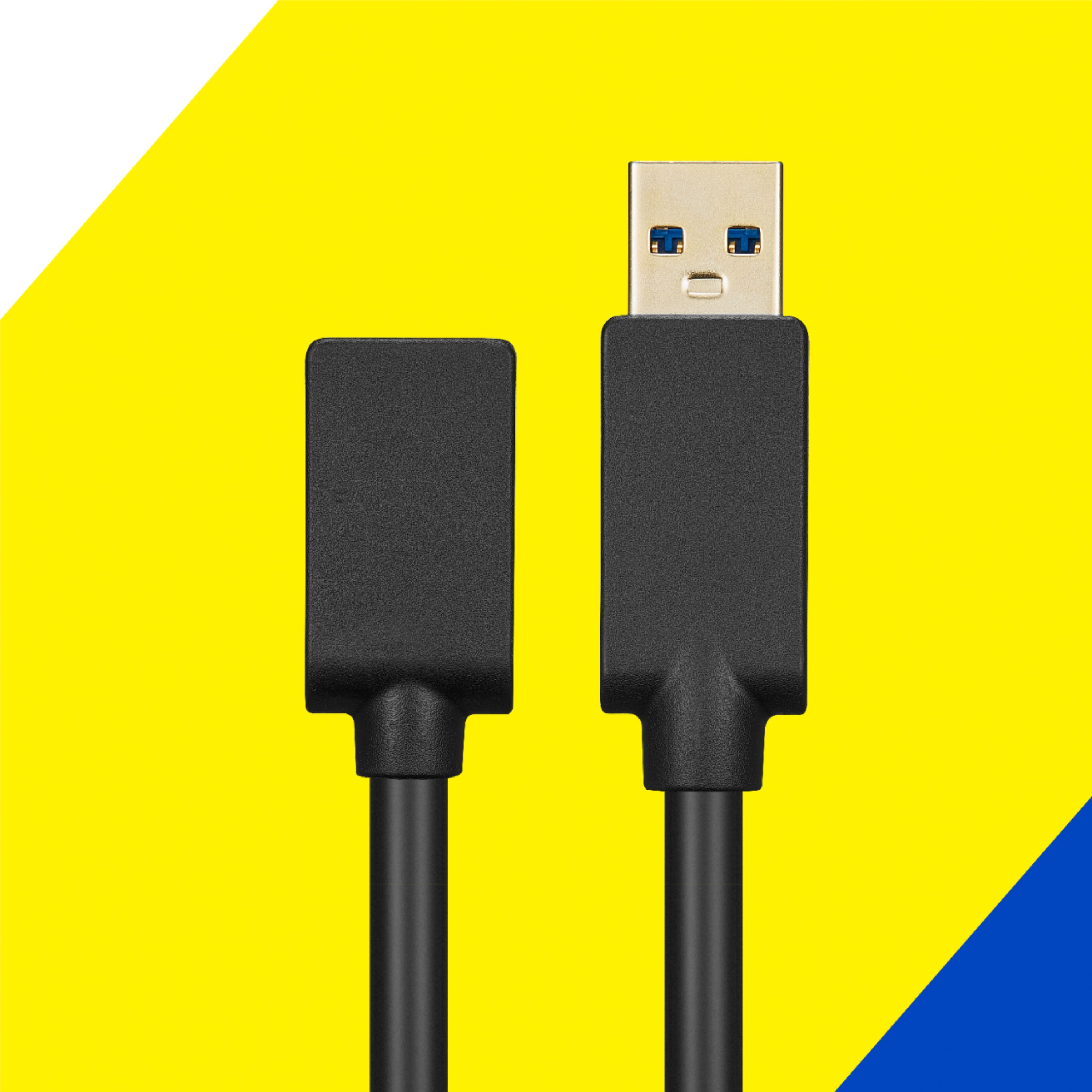 2 câbles USB-A 3.0 femelle - USB-C mâle, USB-C