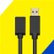 Alt View Zoom 11. Best Buy essentials™ - 10' USB-A 3.0 Male to Female Extension Cable - Black.