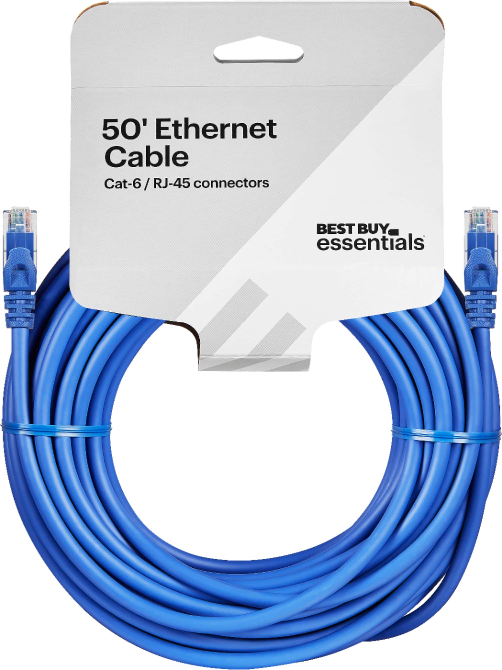 Alt View 15. Best Buy essentials™ - 50' Cat-6 Ethernet Cable - Blue.