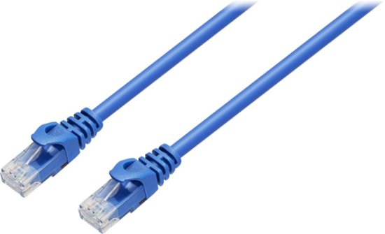 Front. Best Buy essentials? - 100' Cat-6 Ethernet Cable - Blue.