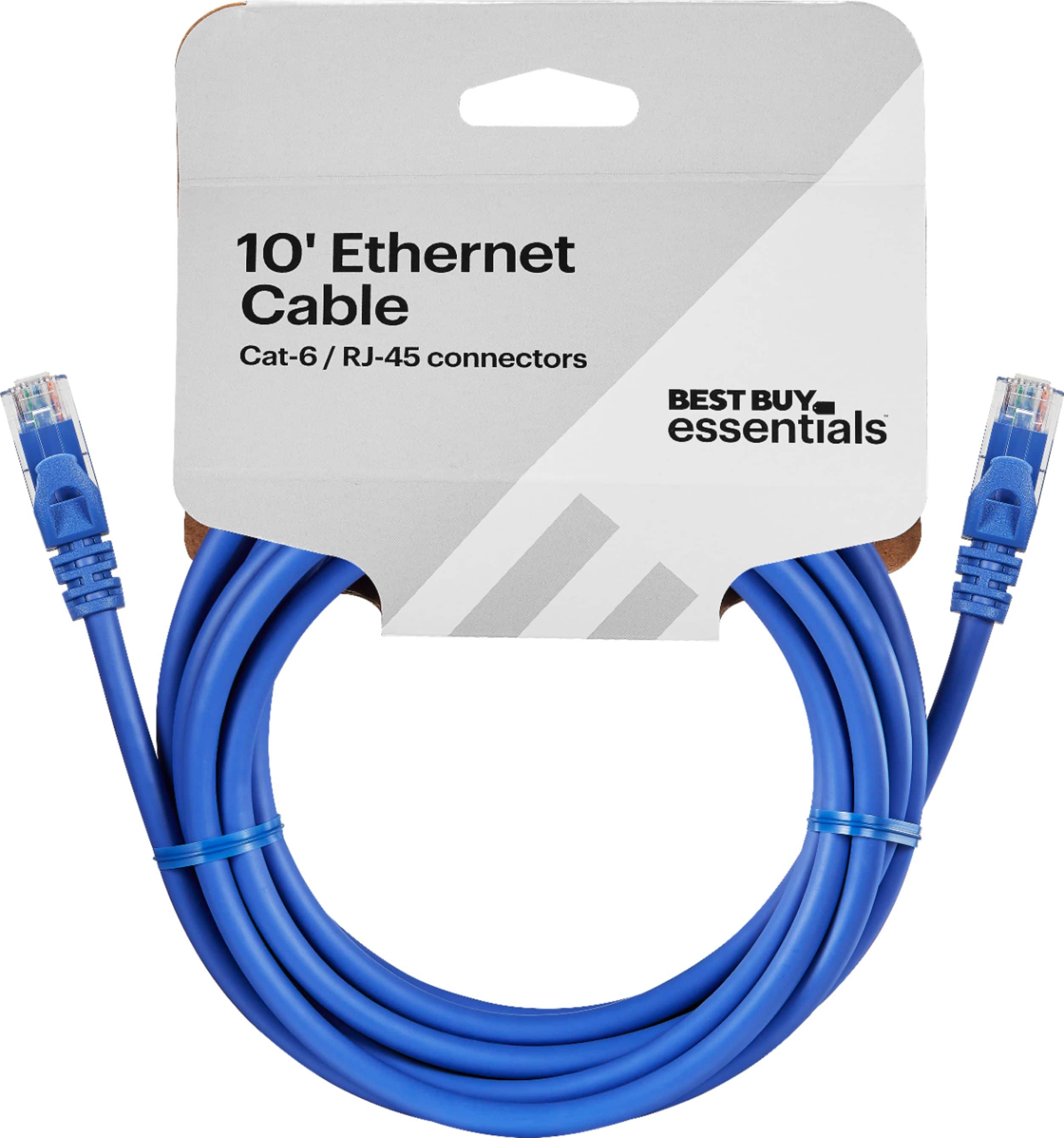 Alt View 15. Best Buy essentials™ - 10' Cat-6 Ethernet Cable - Blue.