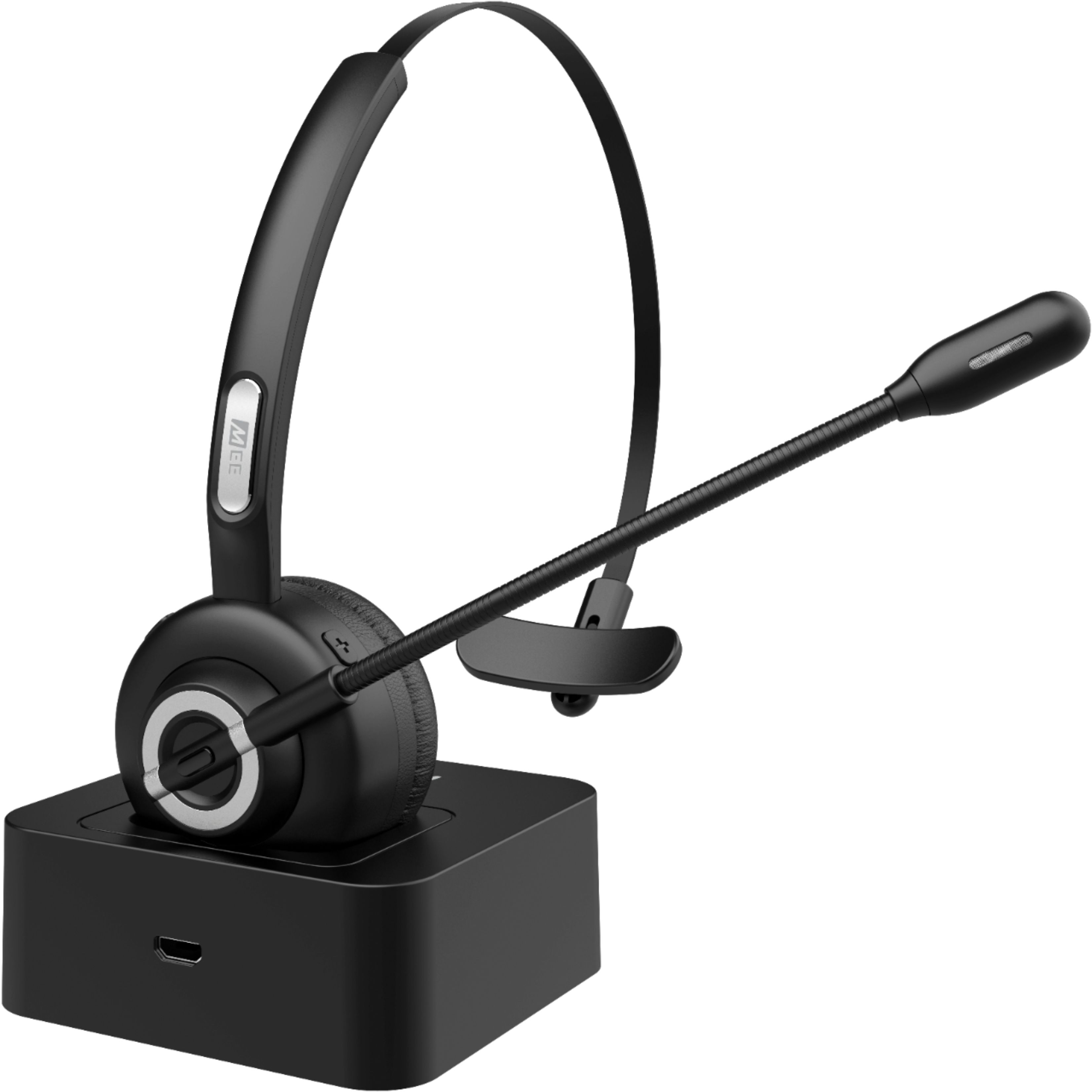 Mee Audio Bluetooth Wireless Headset With Boom Microphone And Charging Dock H6d Best Buy
