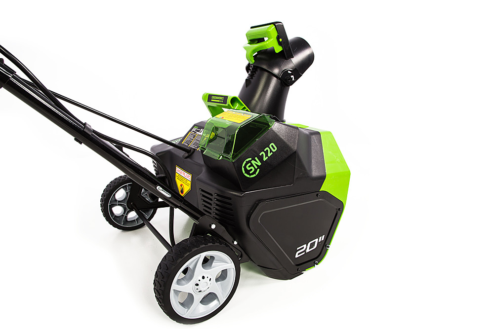 Best Buy: Greenworks 20 in. 40-Volt Cordless Brushless Snow Blower (6.0Ah  Battery and Charger Included) Black/Green 6435195