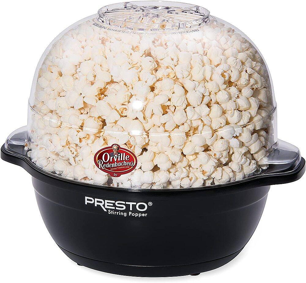 Left. Presto - Orville Redenbacher's® Stirring Popper - Black.