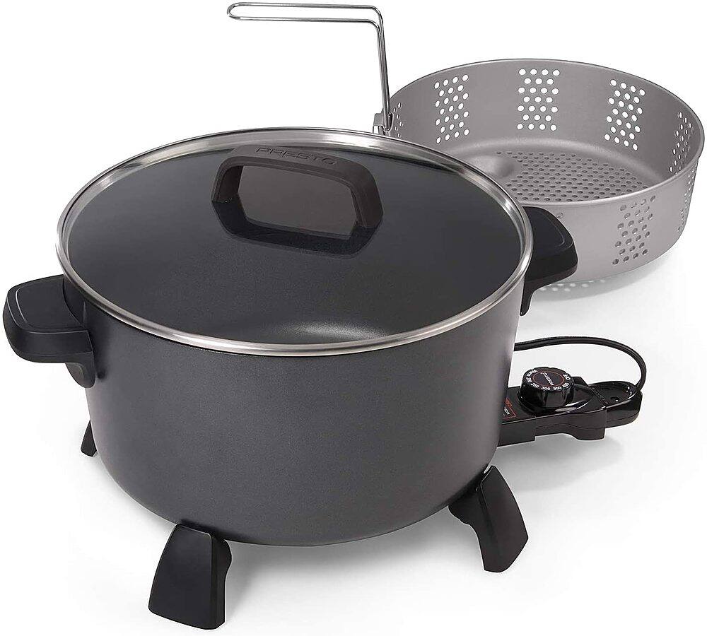 Alt View 14. Presto - Kitchen Kettle™ XL 10-quart Multi-cooker/steamer - Black.
