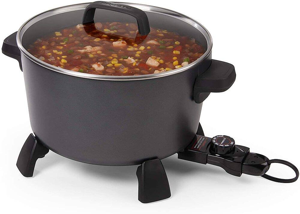Alt View 15. Presto - Kitchen Kettle™ XL 10-quart Multi-cooker/steamer - Black.