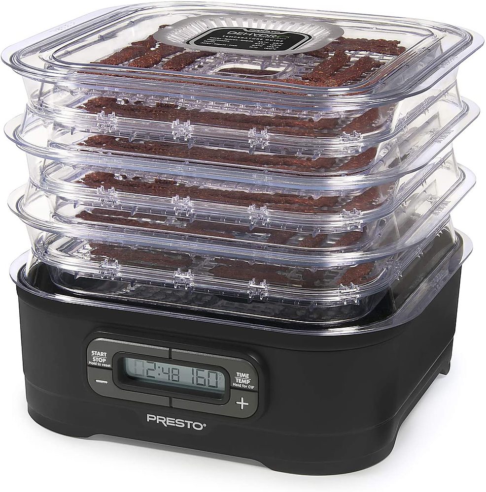 Left View: NutriChef Food Dehydrator - White