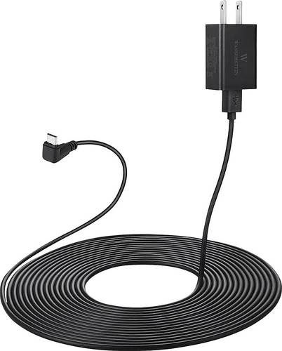 Wasserstein - 25' Quick Charge Power Adapter for Arlo Essential Spotlight Surveillance Camera - Black