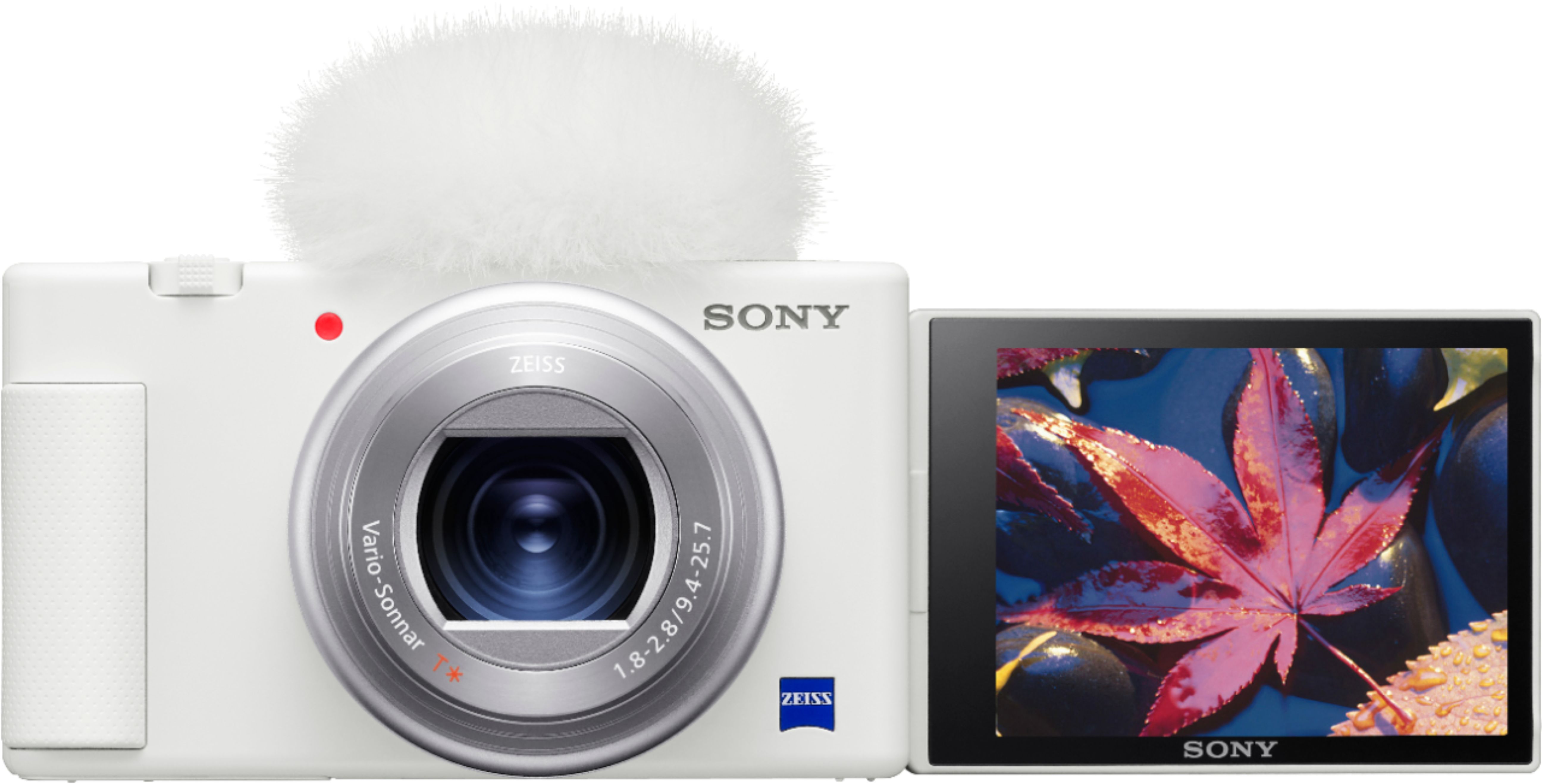 wagon Uitgaan zout Sony ZV-1 20.1-Megapixel Digital Camera for Content Creators and Vloggers  White DCZV1/W - Best Buy