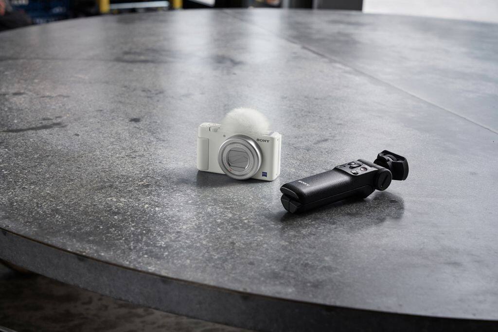 Alt View 12. Sony - ZV-1 20.1-Megapixel Digital Camera for Content Creators and Vloggers - White.