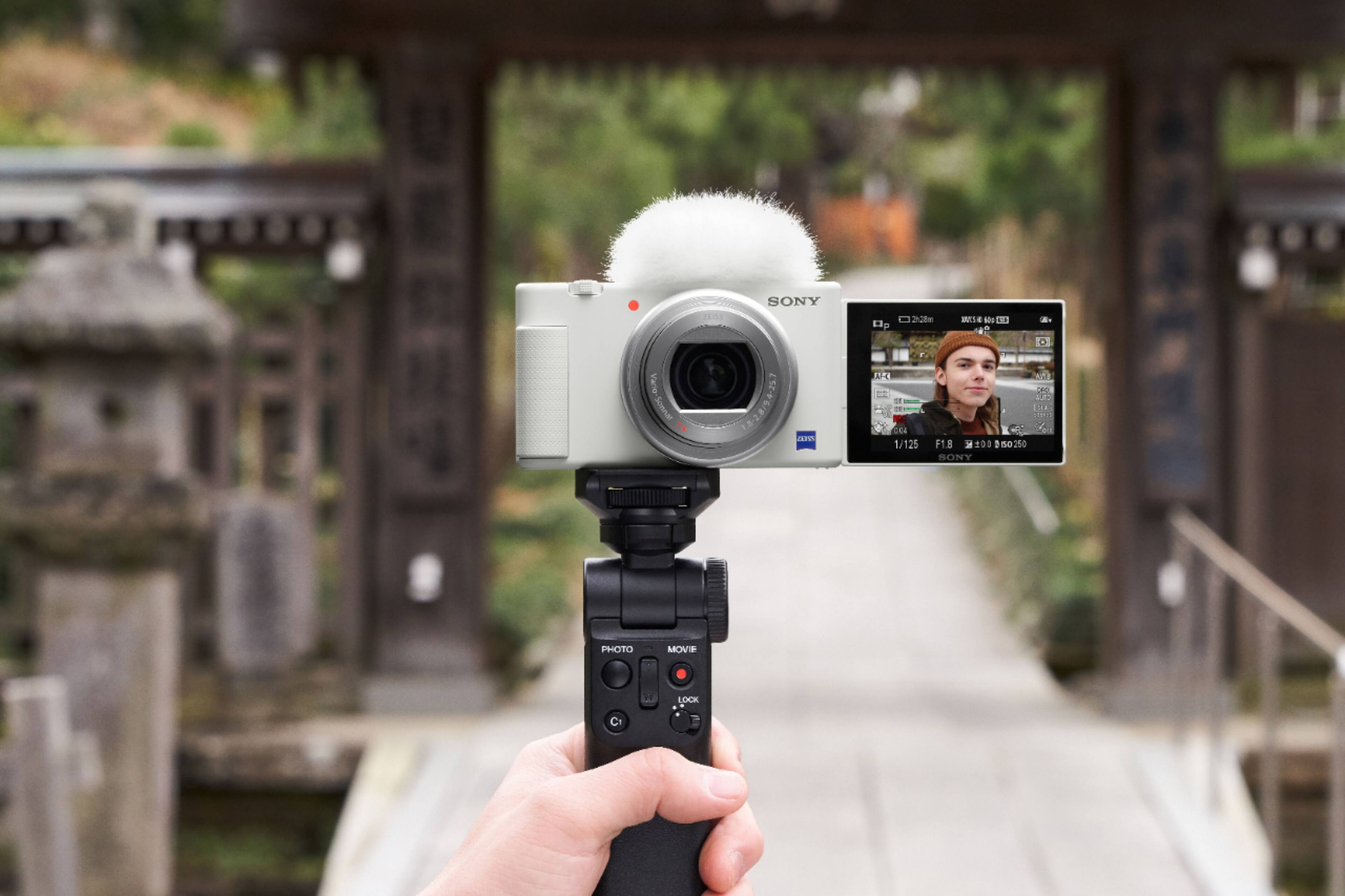 Alt View 13. Sony - ZV-1 20.1-Megapixel Digital Camera for Content Creators and Vloggers - White.