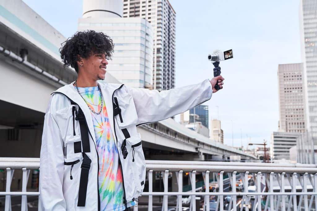 Alt View 14. Sony - ZV-1 20.1-Megapixel Digital Camera for Content Creators and Vloggers - White.