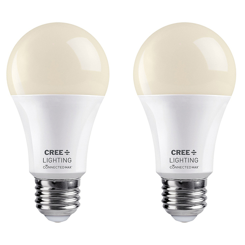 Cree Lighting 60W White Smart Bulb 2 Pack