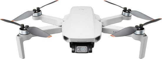 Front Zoom. DJI Mini 2 Quadcopter with Remote Controller.