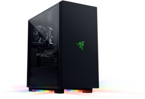 Tomahawk Mid-tower ATX Gaming Chassis with Razer Chroma RGB - Black - Front_Zoom