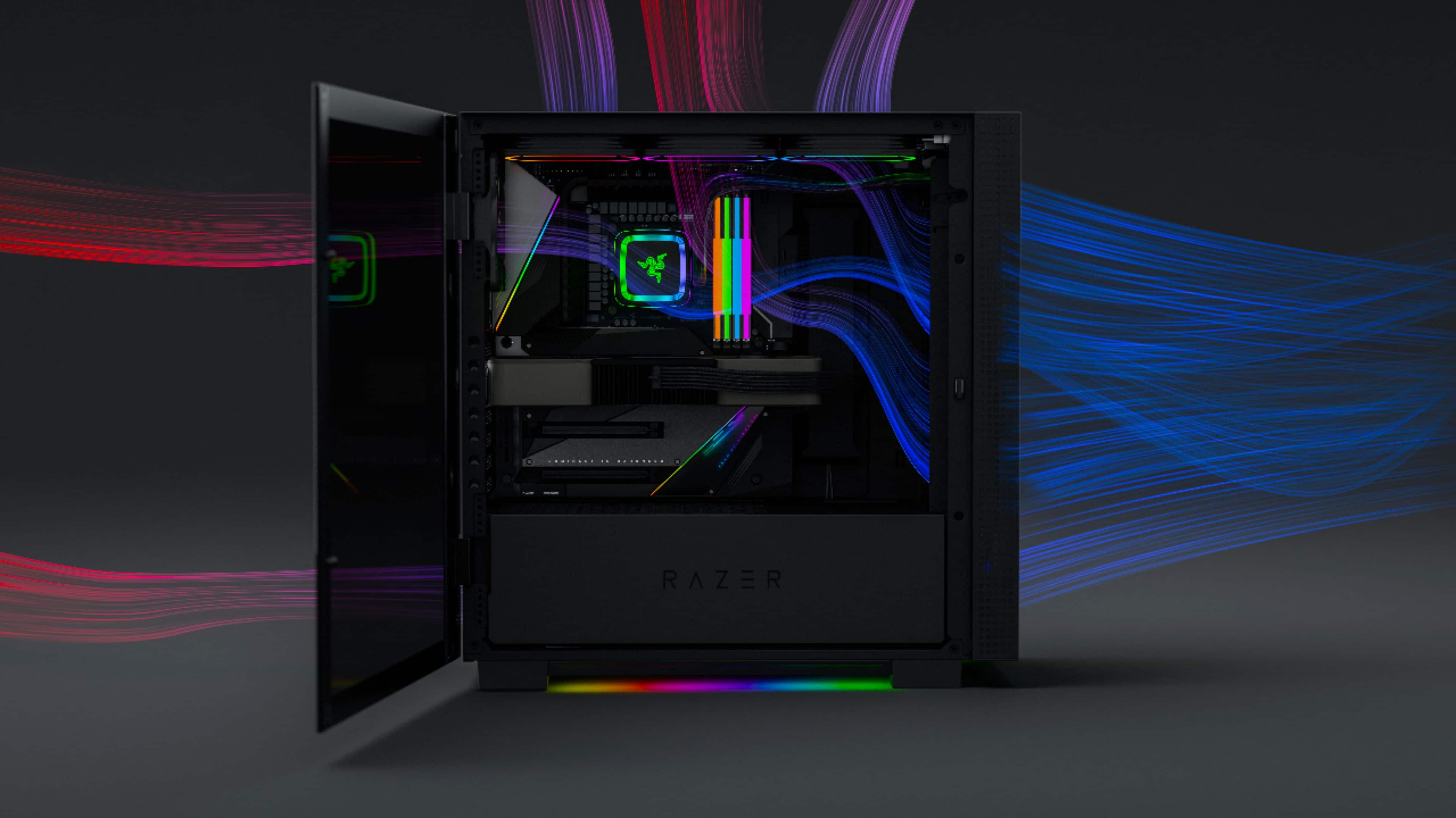 razer tomahawk mid tower atx gaming chassis with razer chroma rgb black rc21 01420100 r3m1 best buy razer tomahawk mid tower atx gaming chassis with razer chroma rgb black