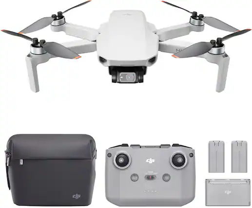 Geek Squad Certified Refurbished DJI Mini 2 Fly More Combo Quadcopter with Remote Controller