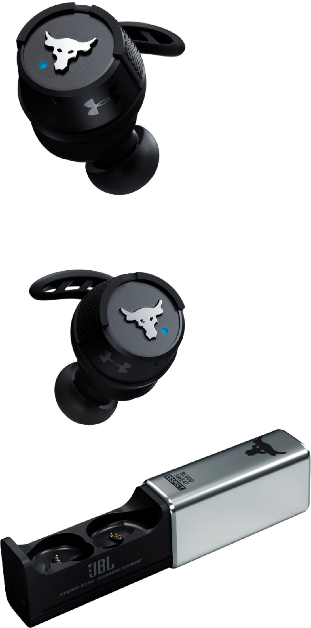 opción ex Agotar Best Buy: JBL Under Armour Project Rock True Wireless X Sport In-Ear  Headphones Black UAJBLROCKXBLKAM