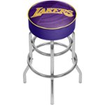 Alt View Zoom 11. L.A. Lakers NBA Fade Padded Swivel Bar Stool - Purple, Gold.