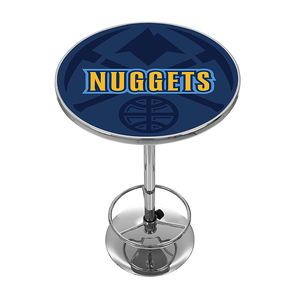 Denver Nuggets NBA Fade Chrome Pub Table - Dark Blue, Yellow