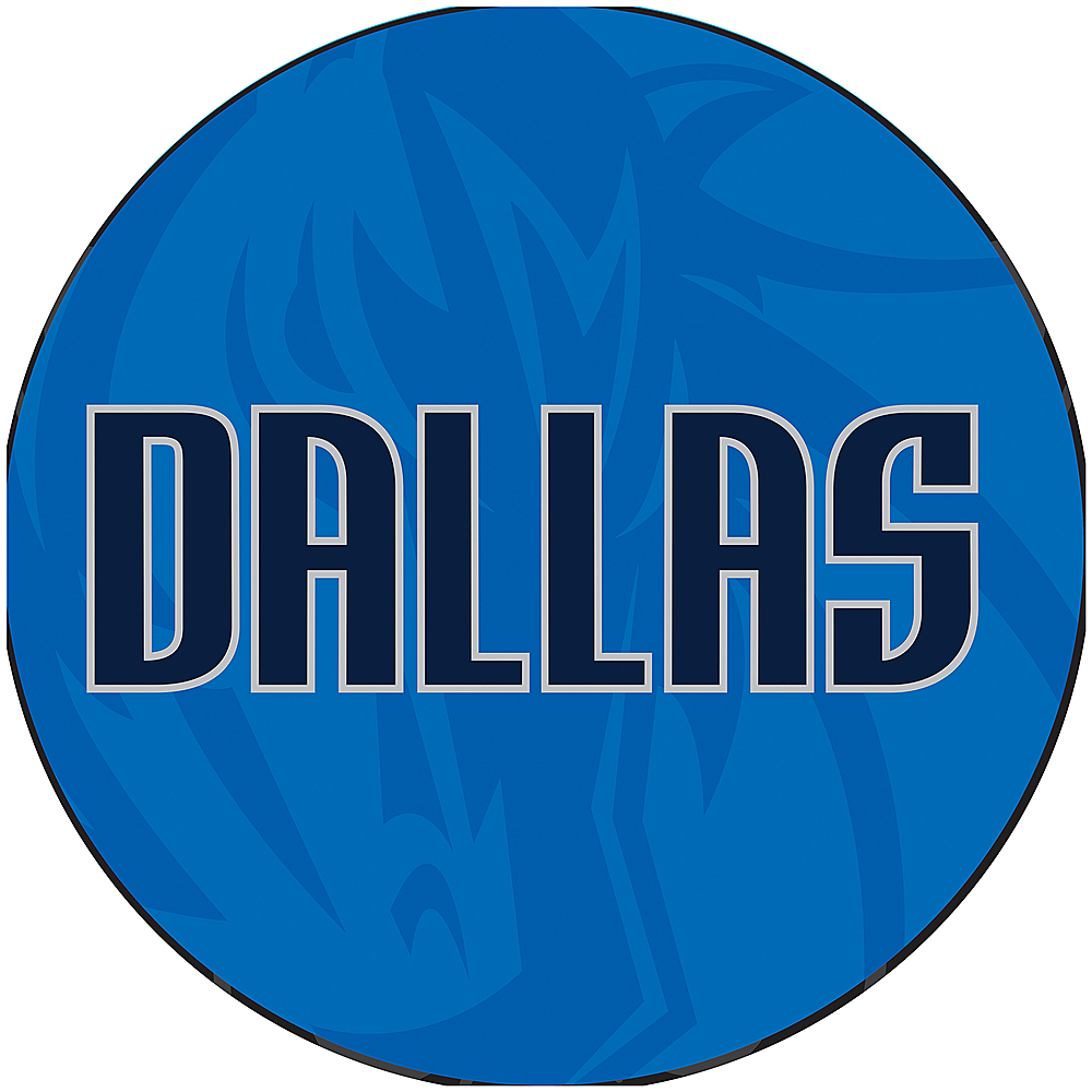 Dallas Mavericks Fade 31 in. Blue Backless Metal Bar Stool with Vinyl Seat