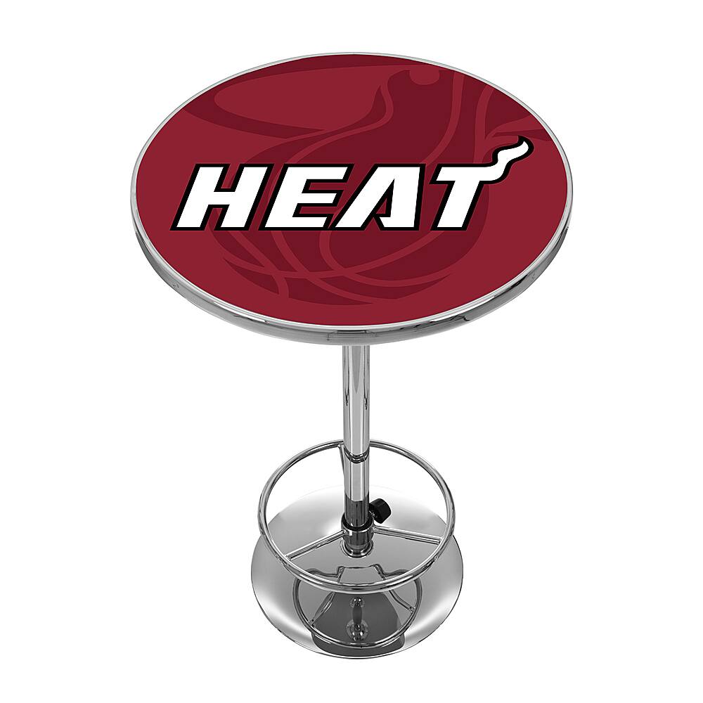 Miami Heat NBA Fade Chrome Pub Table - Red, White