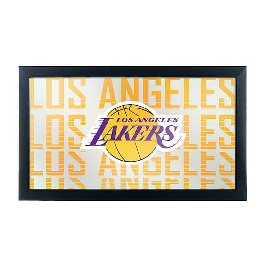 Los Angeles Lakers Nba City Framed Bar Mirror Gold Purple Nba1500 Lal3 Best Buy
