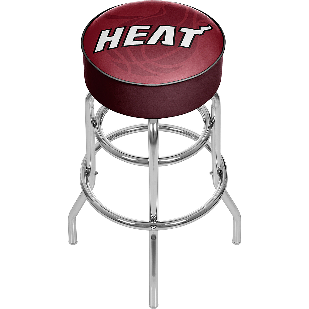 Miami Heat NBA Fade Padded Swivel Bar Stool - Red, White