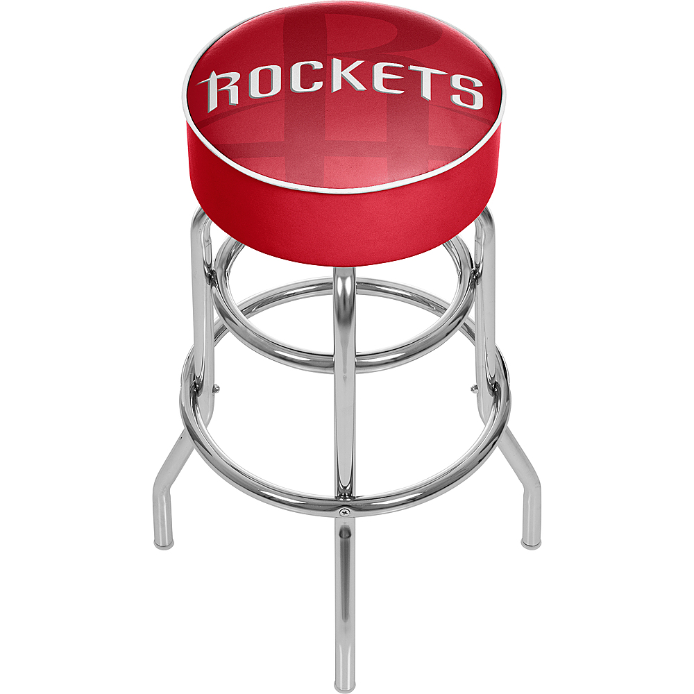 Houston Rockets NBA Fade Padded Swivel Bar Stool - Red, White