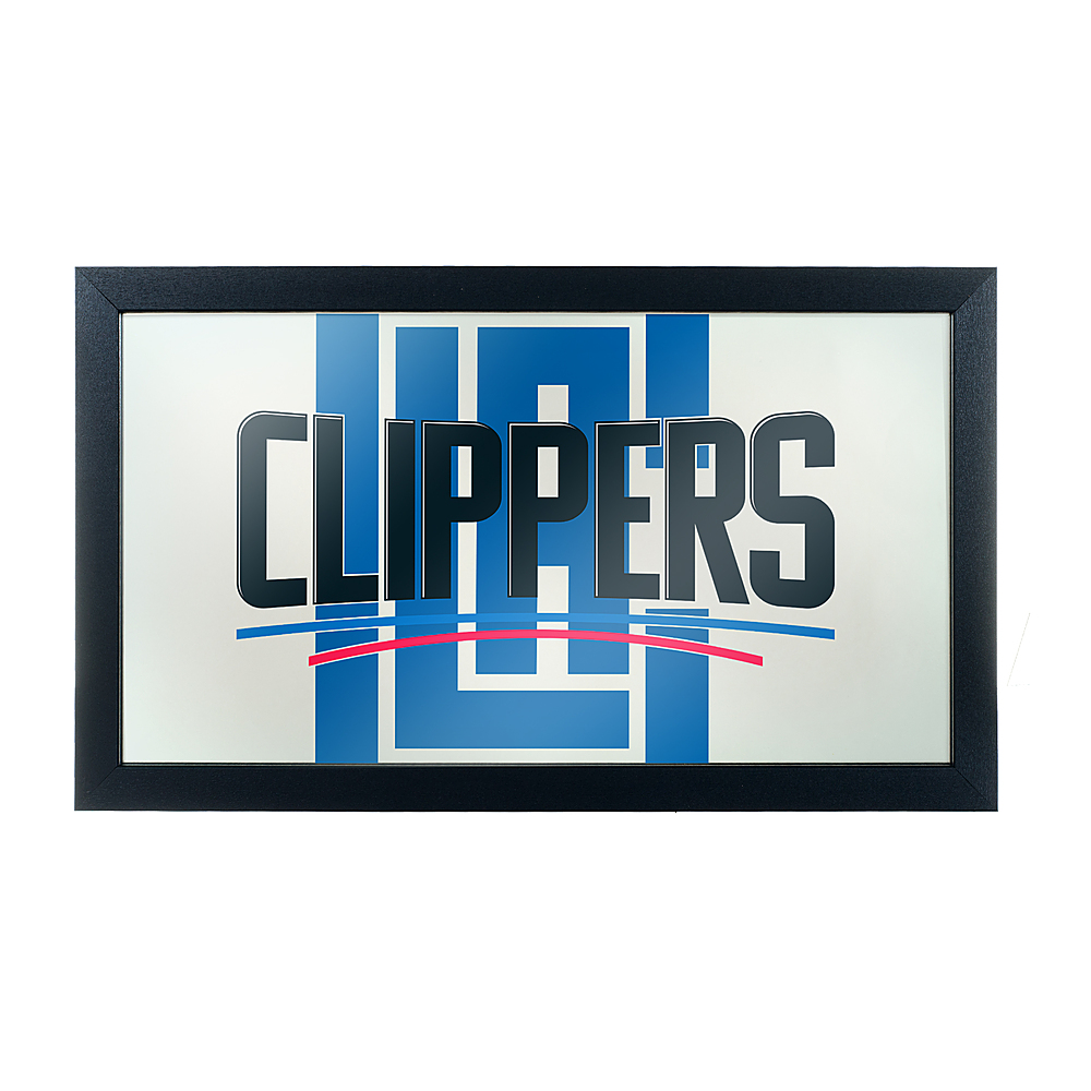 L.A. Clippers NBA Fade Framed Bar Mirror - Blue, White